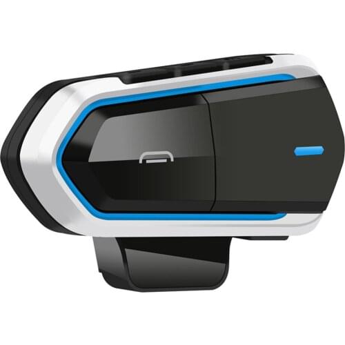 New Bluetooth 4.1 Compatible Motorcycle Helmet Intercom With Microphone Speaker Waterproof Rider Interphone Headset FM Radio