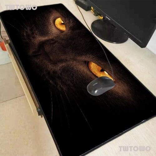 Animal Black Cat Gaming Large Mouse Pad Gamer