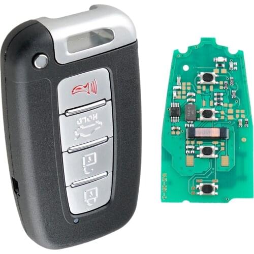 Black ABS 315MHz 4 Buttons Remote Car Key Fob with Chip SY5HMFNA04 Fit for Hyundai Sonata 2011 / 2012 / 2013 / 2014