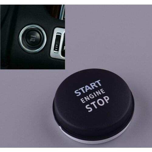 Black Start Stop Engine Ignition Switch Push Button Cover Fit For Land Rover Range Rover Executive Edition 2010 2011 2012