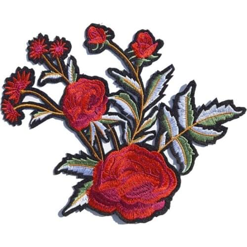 Flower Patches For Clothing Patch Appliques Badge Stickers For Clothes DIY Accessories