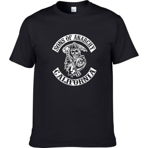SOA Sons of anarchy the child Fashion SAMCRO Print T-Shirt Men/women Fashion Hip Hop short sleeve Cotton Casual Mens Tee Shirts