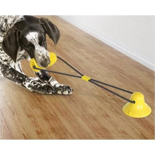 N18 Interactive Dog Tug Toy Corn Shaped Dog Chew Toy with Suction