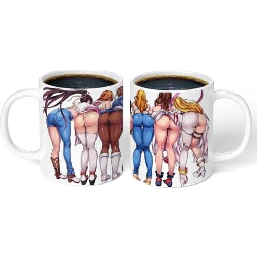 Sexy Ass Coffee Cup Frida Kahlo Trend Street Beauty Animation Game Couples Best Gift To Friends Stainless Steel Spoon Tazer
