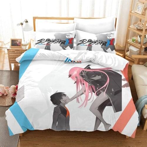 Anime Bed Set Duvet Covers Set Cartoon Comforter Bedding Sets Bedclothes Bed Linen (No Sheet)