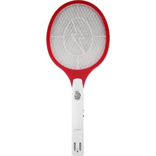 Hand Mosquito Killer Racket 3-layer Net Rechargeable LED Electric Insect Bug Fly Zapper Swatter Repellent Garden Pest Control