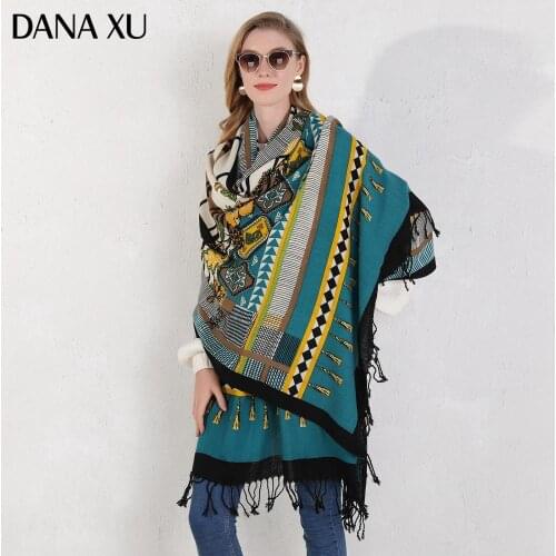 Fashion Winter Scarf For Women Scarf Cashmere Warm Plaid Pashmina Scarf Luxury Brand Blanket Wraps Female Scarves And Shawls