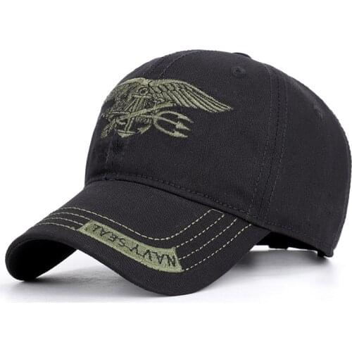Navy Seal Embroidered Mens Baseball Cap Camouflage Tactical Sport Hat 100% Cotton Brand New Snapback Caps Outdoor Trucker Hat