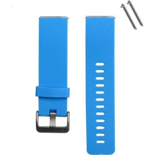 50pc/Lot By DHL for Fitbit Blaze Soft Silicone Replacement Watch band Wrist strap w/Adjustable buckle Rubber Wristband 11 Colors