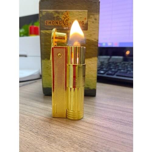 IMCO Retro Vintage Kerosene Lighter Portable Manual Refueling Nostalgic Traditional Kerosene Lighter Male Lighter
