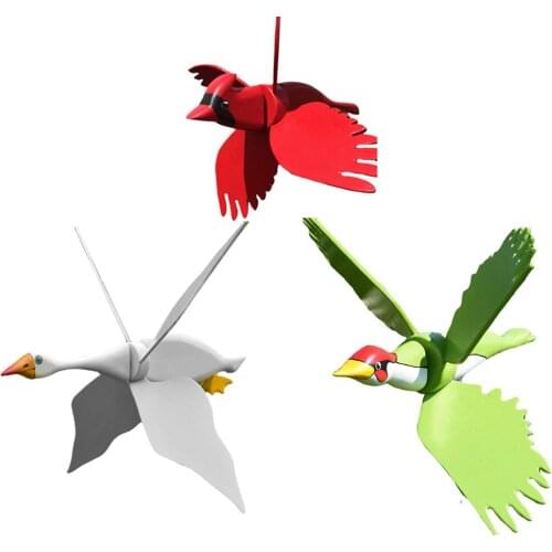 Garden Windmill Spinners Bird Shape Lawn Stake Whirling Statue Decoration Home Garden Yard Kids Toys Outdoor Decor
