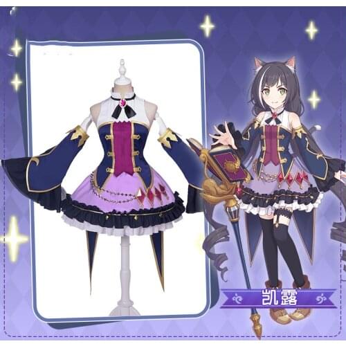 Anime Princess Connect! Re:Dive Kiruya Momochi Battle Suit Lovely Lolita Dress Cosplay Costume Women Halloween Free Shipping New