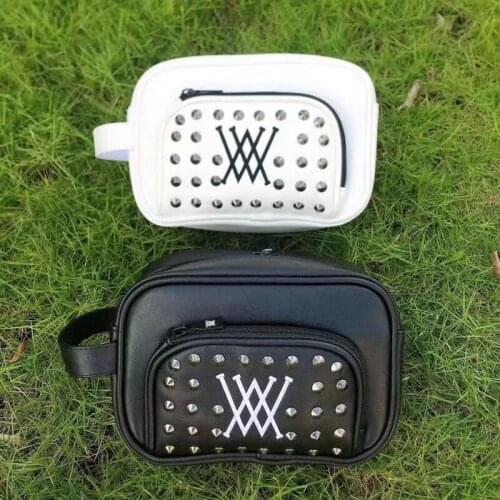 Golf bag supplies Storage pouch Handbag Rivet cool Fashion design portable accessory storage bag key mobile phone bag