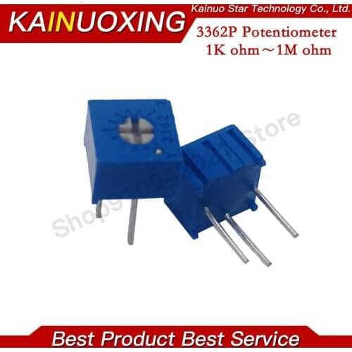 10pcs 3362P-1-103LF 3362P 10K ohm 3362P-1-103 3362P-103 3362 P103 103 Trimpot Trimmer Potentiometer Variable resistor