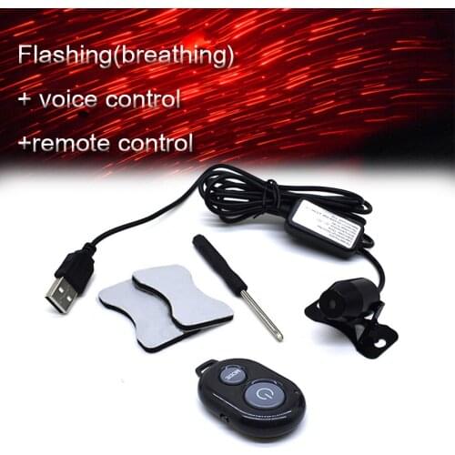 USB LED Car Atmosphere Ambient Star Light DJ RGB Colorful Music Sound Lamp Valentines Day Interior Decorative Light