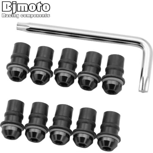 Bjmoto M5 CNC Aluminum Windshield Motorcycle Windscreen Bolts Screw Nut Fastener Kit For BMW R1200GS S1000RR F800GS 8colors