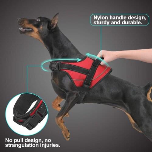 XS-XXL Durable Reflective Pet Dog Chest Harness For Adjustable Big Dog Harness Pet Walking Harness Small Medium Large Dogs