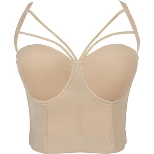 Women Crop Top Party 2021 New Straps Fashion Sexy Push Up Camis Corset Tops Summer Vest Caims Cropped Club Clothes