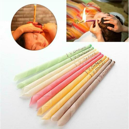 Earwax Candles Hollow Blend Cones Ear Cleaning Hearing Massage Random Color