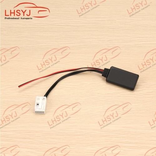 12 Pins Bluetooth-compatible Module AUX-IN Wireless Audio Cable Adapter for BMW E60 04-10 E63 E64 E61 Mini Navigation Radio