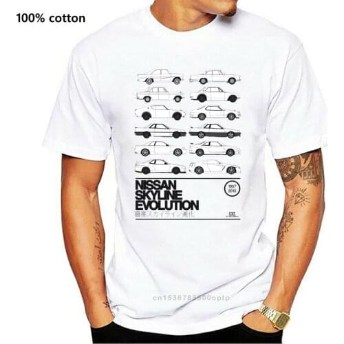 2019 funny Niss Skyline History GTR SKYLINE R32 R33 R34 R35 Motor Engine Turbo SHIRT