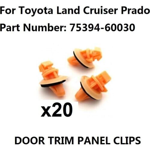 20x Lower Side Moulding Clips & Wheel Arch Trim Clips For Toyota Land Cruiser Prado