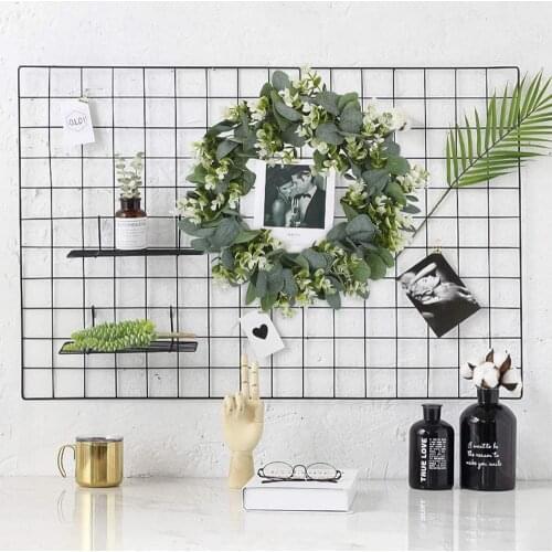 Wreath Accessories White Simulation Garland Lysimachia Ring Field Pendant Door Knocker Round Leaf Decoration Wreath Ring w2