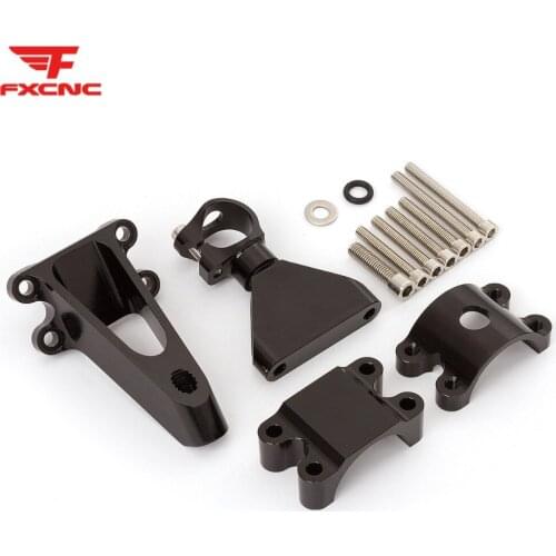 For HONDA CBR600F F4 F4i 1999 - 2004 2000 CNC Aluminum Motorcycle Steering Damper Stabilizer Bracket Mounting Support Kit Holder