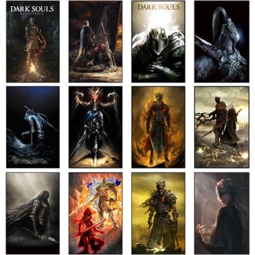 Canvas Painting Classic Game Poster The Dark Souls 3 Wall Art Character Posters and Prints Living Room Decoration Without Frame
