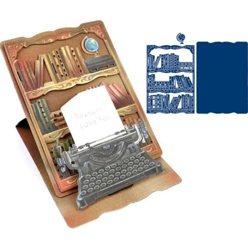 Book Booshelf Metal Cutting Dies Stencils For DIY Scrapbooking Photo Album Decorative Embossing Paper Cards Crafts Die Cut