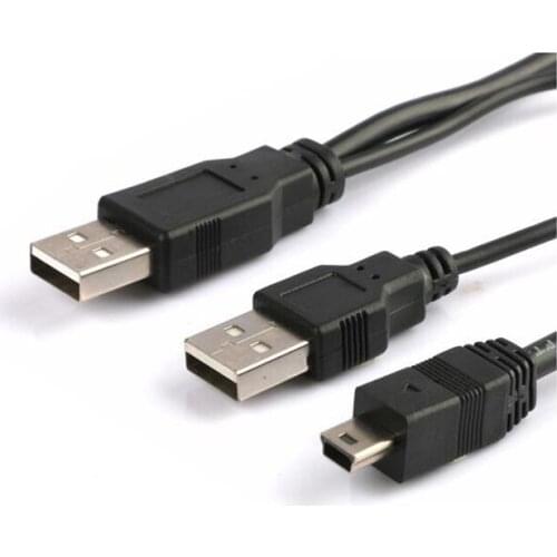 Mini USB DC/PC Charger +Data SYNC Y Cable Cord For Double Power DOPO Tablet MD-702 MD-740