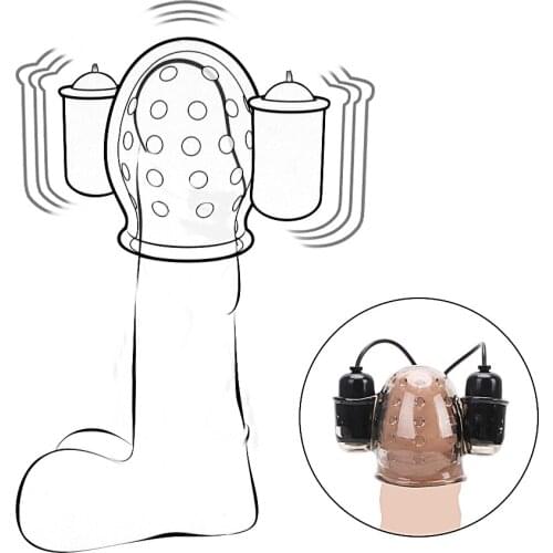 Male Masturbator Penis Vibrators Delay Ejaculation Sex Toy For Men Glans Trainer Erotic