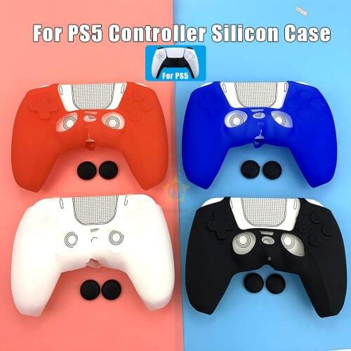 For PS5 Soft Silicone Gel Rubber Case Cover For SONY Playstation 5 For PS5 Controller Protection Case For PS5 Accessories