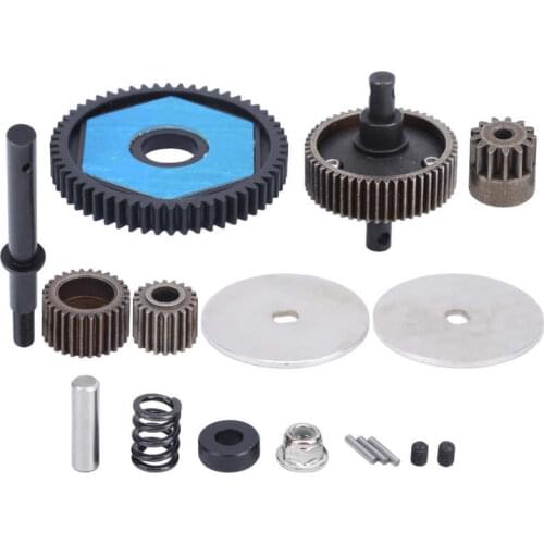 General Transmission Gears with Motor Gear Set DIY Transmission Toy Car Parts Fit for Axial SCX10 SCX10 II 90046 90047 RC Car