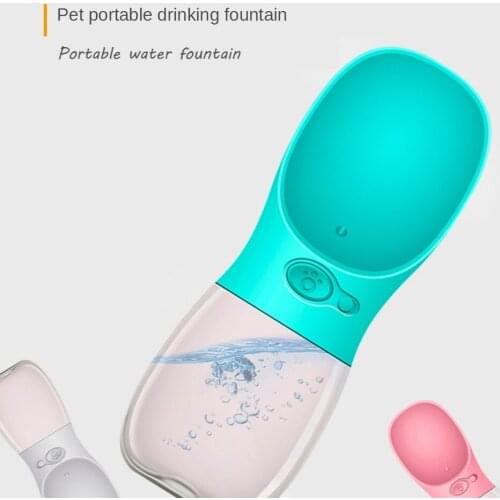 Pet Dog Drinking Out Outdoor Water Bottle Feed The Accompanying Cup Portable Pet Supplies Portable Pet Dog Water Bottle