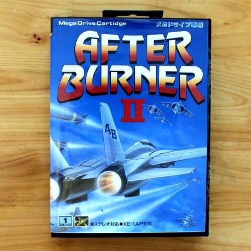 After Burner II 16 Bit SEGA MD Game Card With Retail Box For Sega Mega Drive For Genesis