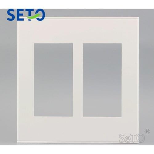 SeTo 120 Type Six Ports empty Wall Plate Socket Keystone Faceplate Blank Panel