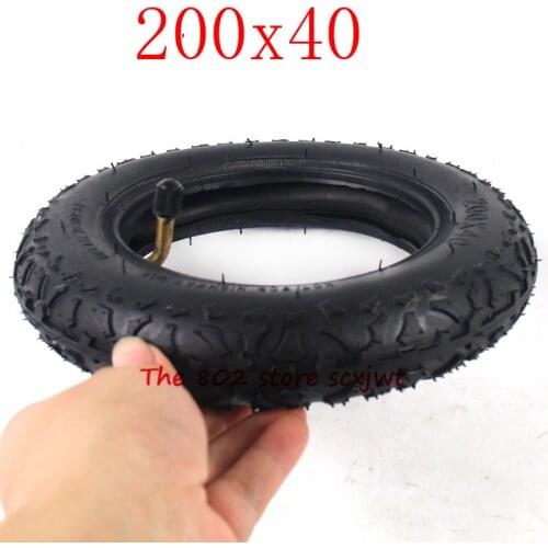 Size 200X40 Folding Bicycle Tyre Rubber Tyre Scooter Car Motorcycle Accessories Babys Car 8 Inch Wheel Tire 200*40