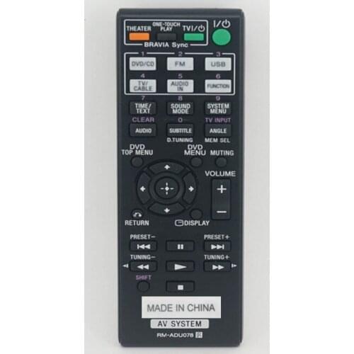 RM-ADU078 Original blu-ray DVD home theater audio set DAV-5.1 DZ/TZ type remote control for SONY