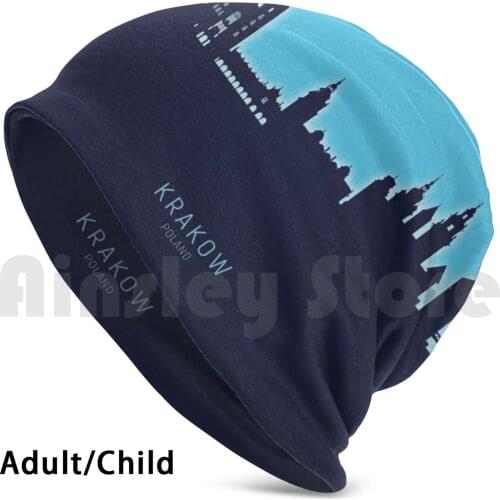 Krakow Poland Skyline Beanies Knit Hat Hip Hop Krakow Krakow Skyline Skyline Cityscape Krakow Poland Poland Krakow