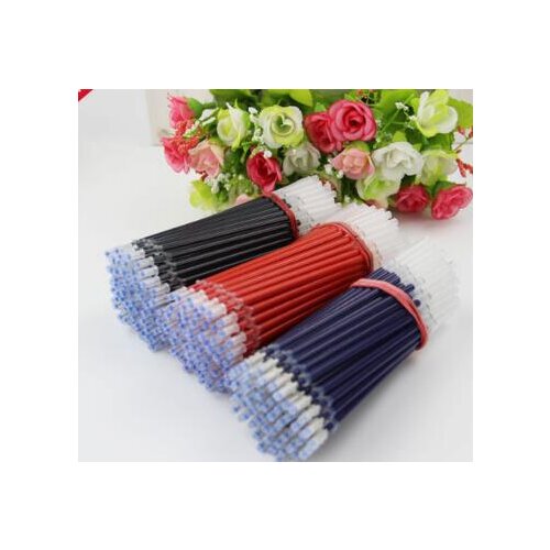 10Pcs 0.5mm Ballpoint Pen Refills Gel Black Ink Refill Writing Pens 3 Colors