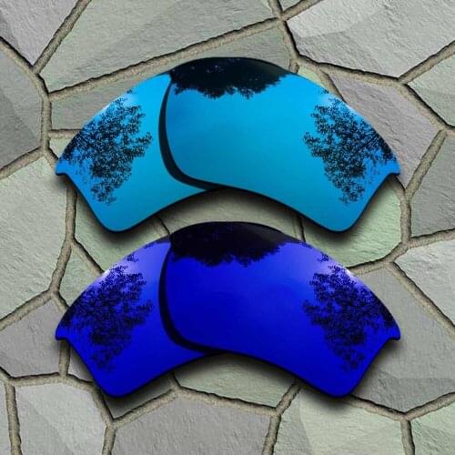 Sky Blue&Violet Blue Sunglasses Polarized Replacement Lenses for Oakley Half Jacket 2.0 XL