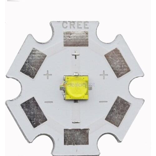 Special Price 10PCS Cree XLamp XTE XT-E White 1W 3W 5W LED Light Emitter Bulb 8mm / 12mm / 14mm / 16mm / 20mm PCB