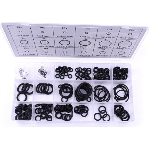 Hot Sale Universal 225Pcs/Set Motorcycle Metric Rubber O-rings Washer Seals Wear-Resistant Car-Styling Assortment for Car Auto