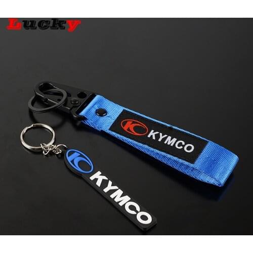 Universal Motorcycle Embroidery Keychain keyRing For KYMCO AK550 CT250 XCITING 250 300 Downtown 200i 300i 350i K-XCT Pendant