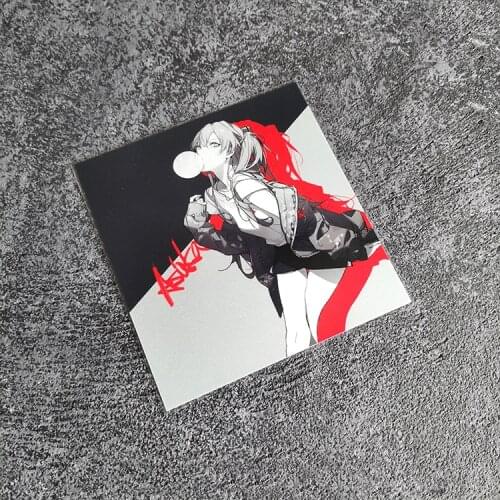 Car Styling Sticker Auto Oil Tank Window Body Vinyl Motor Computer Case Decals for Anime Cartoon Handsome Asuka