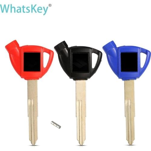WhatsKey Uncut Blade Motorcycle keys Anti-theft lock key magnet For Suzuki AN200 AN250 AN400 AN650 Burgman AN 125 250 400
