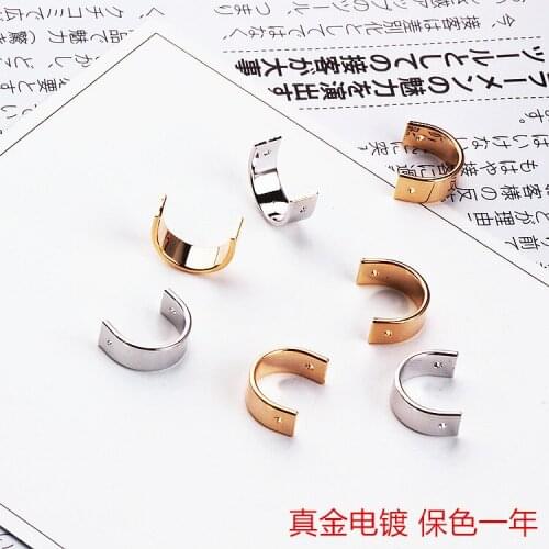 DIY handmade jewelry accessories gold plating color year C ring earrings earrings ear clip earrings earrings materials