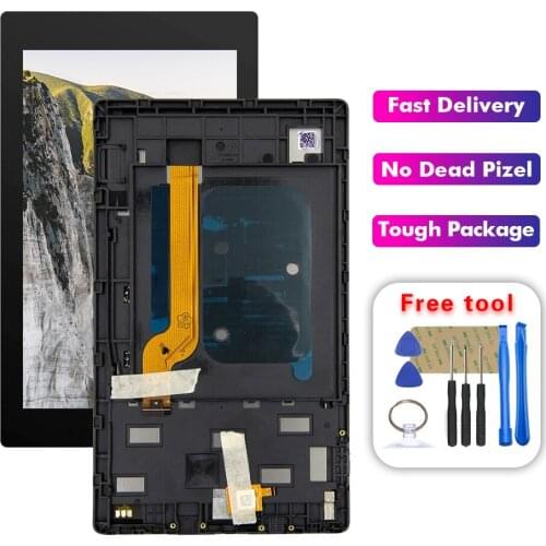 For Amazon Fire HD7 2019 HD 7 M8S26G Complete LCD Touch Screen Digitizer Assembly + Frame