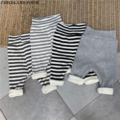 Winter Baby Pants Newborn Thick Fleece Warm Baby Boys Pants Infant Girls Leggings Pants Harem Kids Toddler Trousers For Boy
